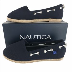 Nautica Rudder Navy Blue Espadrille Knit Size 9